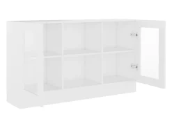 Vitrina blanca 120x30,5x70 cm Madera contrachapada