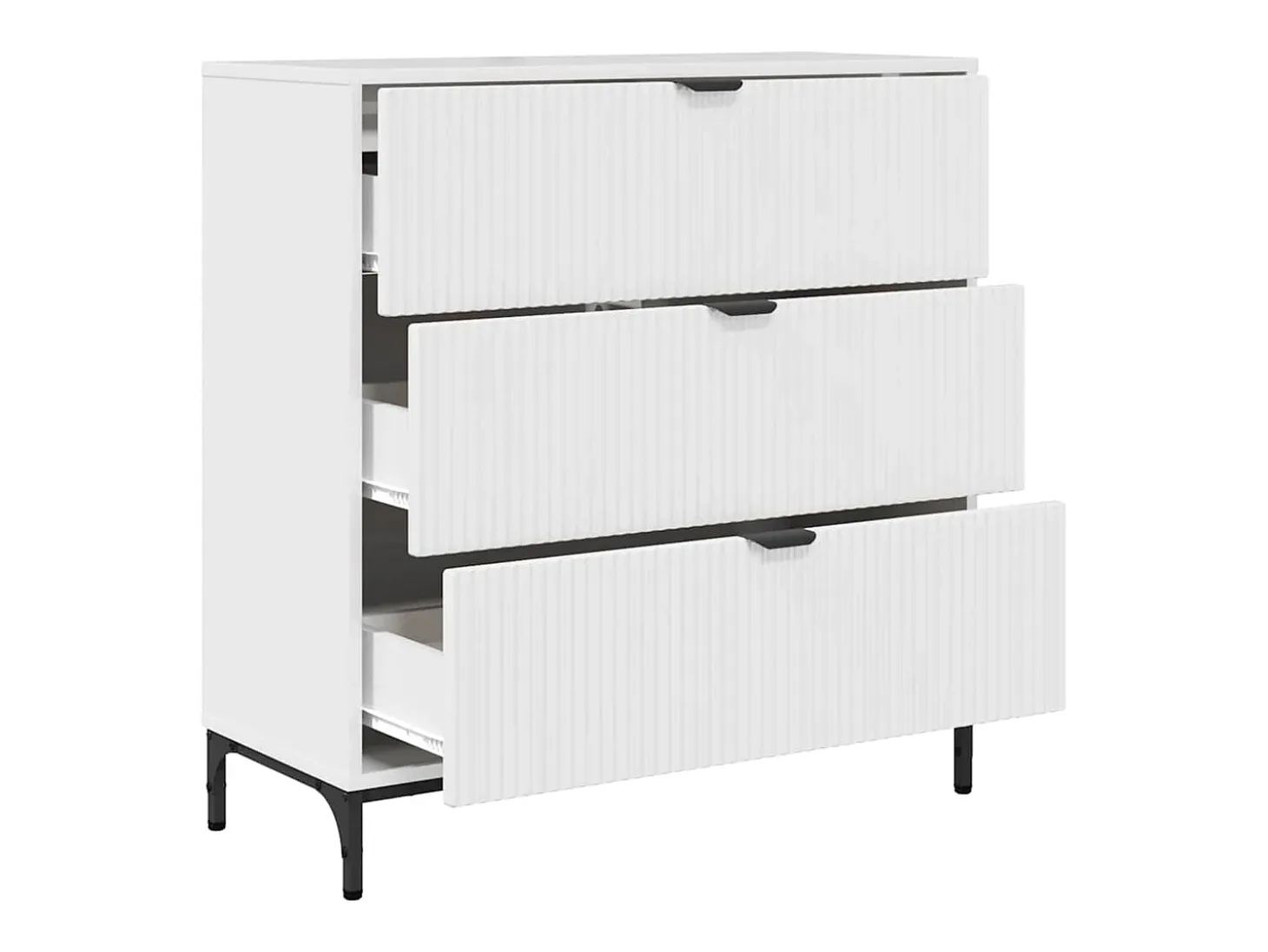 Vitrina Blanco brillante 79.5 x 33 x 82 cm Madera contrachapada