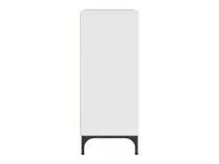 Vitrina Blanco brillante 79.5 x 33 x 82 cm Madera contrachapada