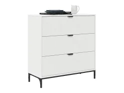 Vitrina con cajón Blanco 79.5 x 33 x 82 cm Madera contrachapada