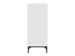 Vitrina con cajón Blanco 79.5 x 33 x 82 cm Madera contrachapada
