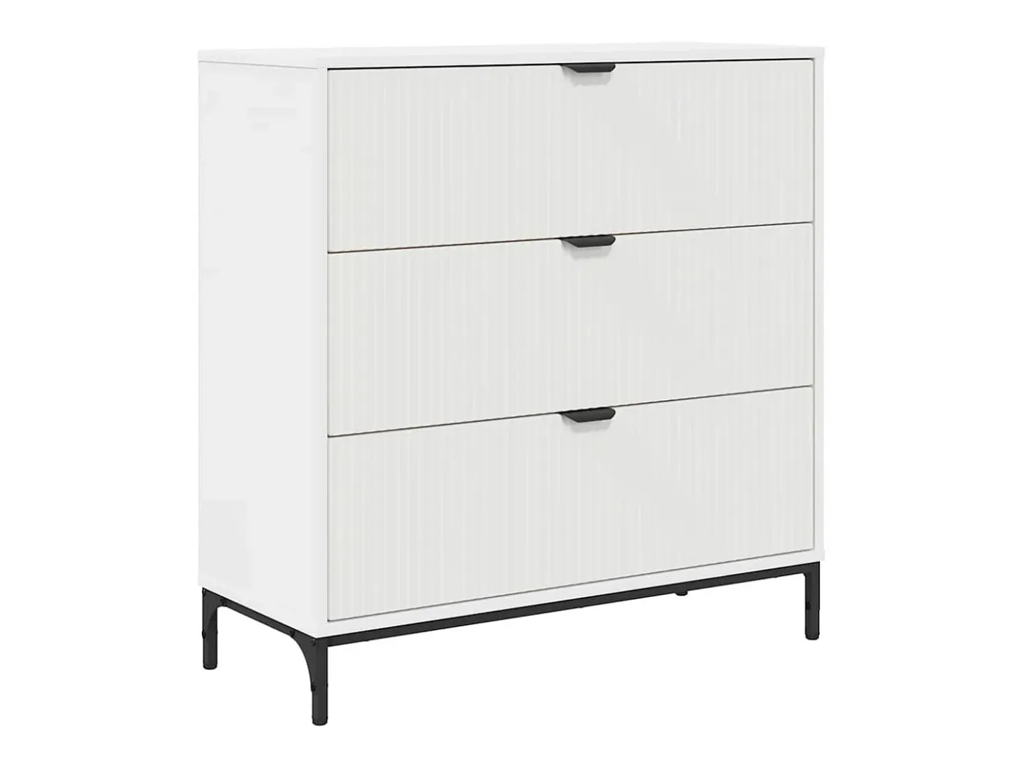 Vitrina con cajón Blanco 79.5 x 33 x 82 cm Madera contrachapada
