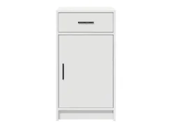 Vitrina con cajón Blanco 40 x 40.5 x 75 cm Madera contrachapada