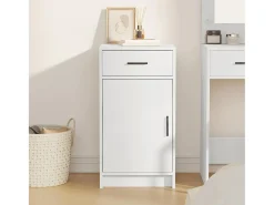 Vitrina con cajón Blanco 40 x 40.5 x 75 cm Madera contrachapada