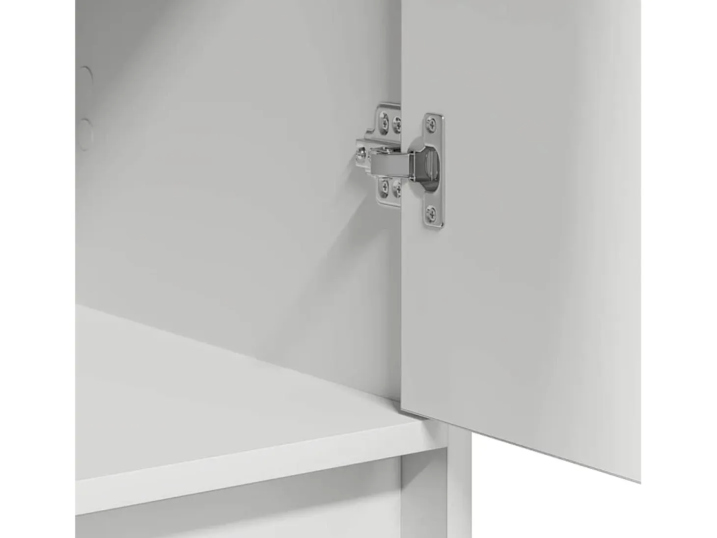 Vitrina con cajón Blanco 40 x 40.5 x 75 cm Madera contrachapada
