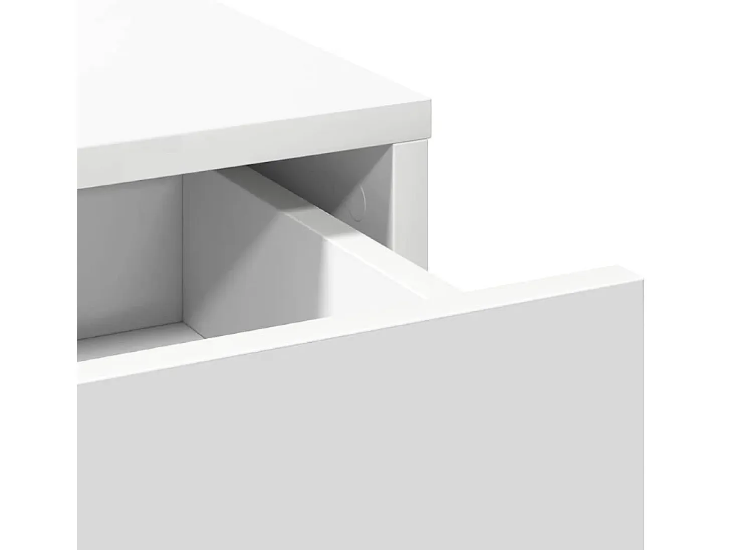 Vitrina con cajón Blanco 40 x 40.5 x 75 cm Madera contrachapada