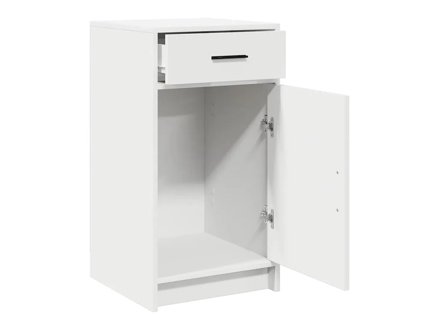 Vitrina con cajón Blanco 40 x 40.5 x 75 cm Madera contrachapada