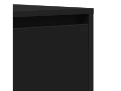 Vitrina con cajón Negro 120 x 41 x 75 cm Madera contrachapada
