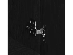 Vitrina con cajón Negro 100 x 36 x 60 cm Madera contrachapada