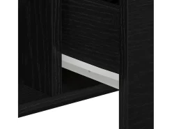 Vitrina con cajón Negro 100 x 36 x 60 cm Madera contrachapada