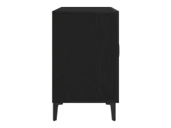 Vitrina con cajón Negro 100 x 36 x 60 cm Madera contrachapada