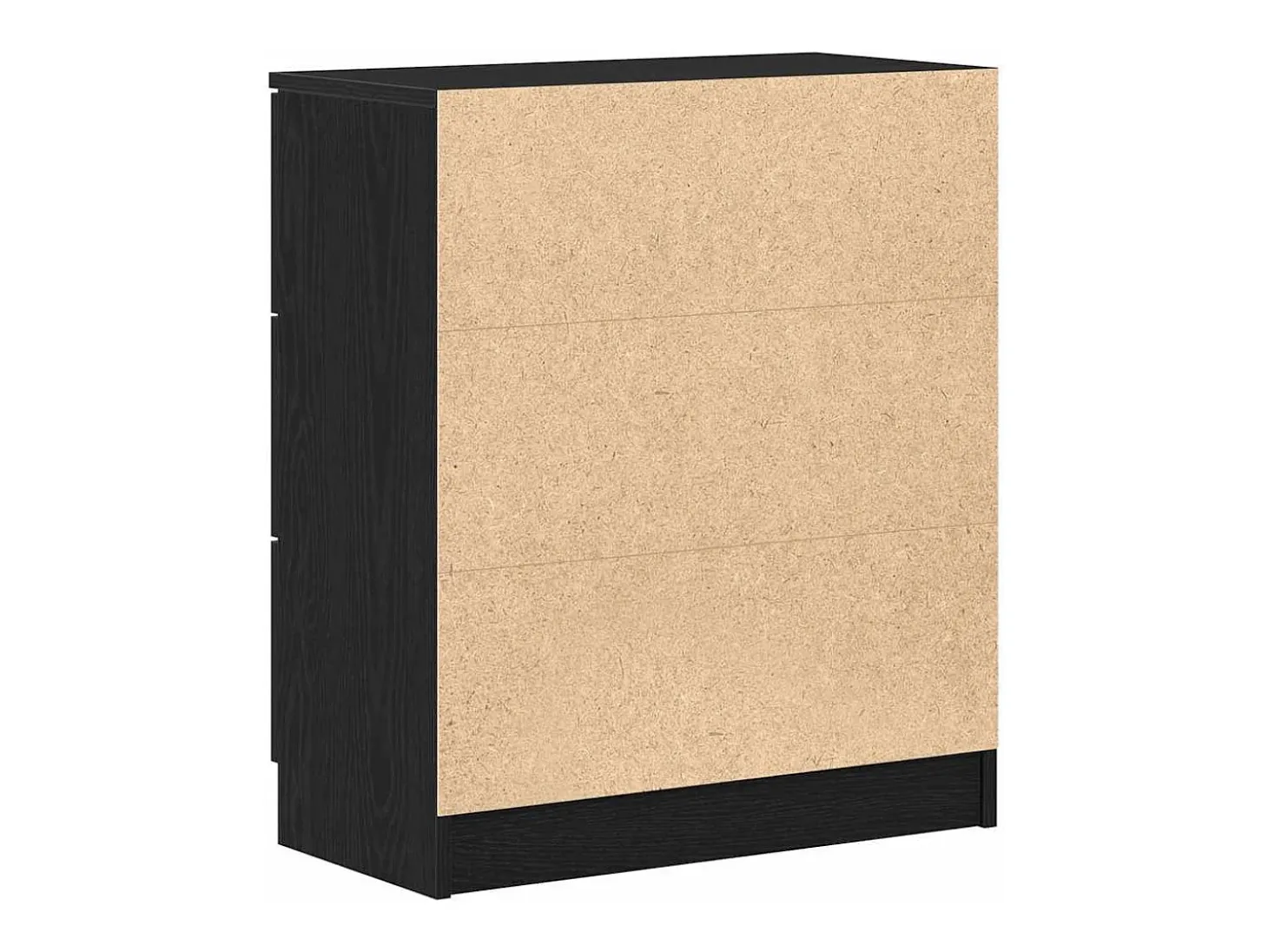 Vitrina con cajón Negro 60 x 30 x 70 cm Madera contrachapada