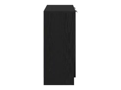 Vitrina con cajón Negro 60 x 30 x 70 cm Madera contrachapada