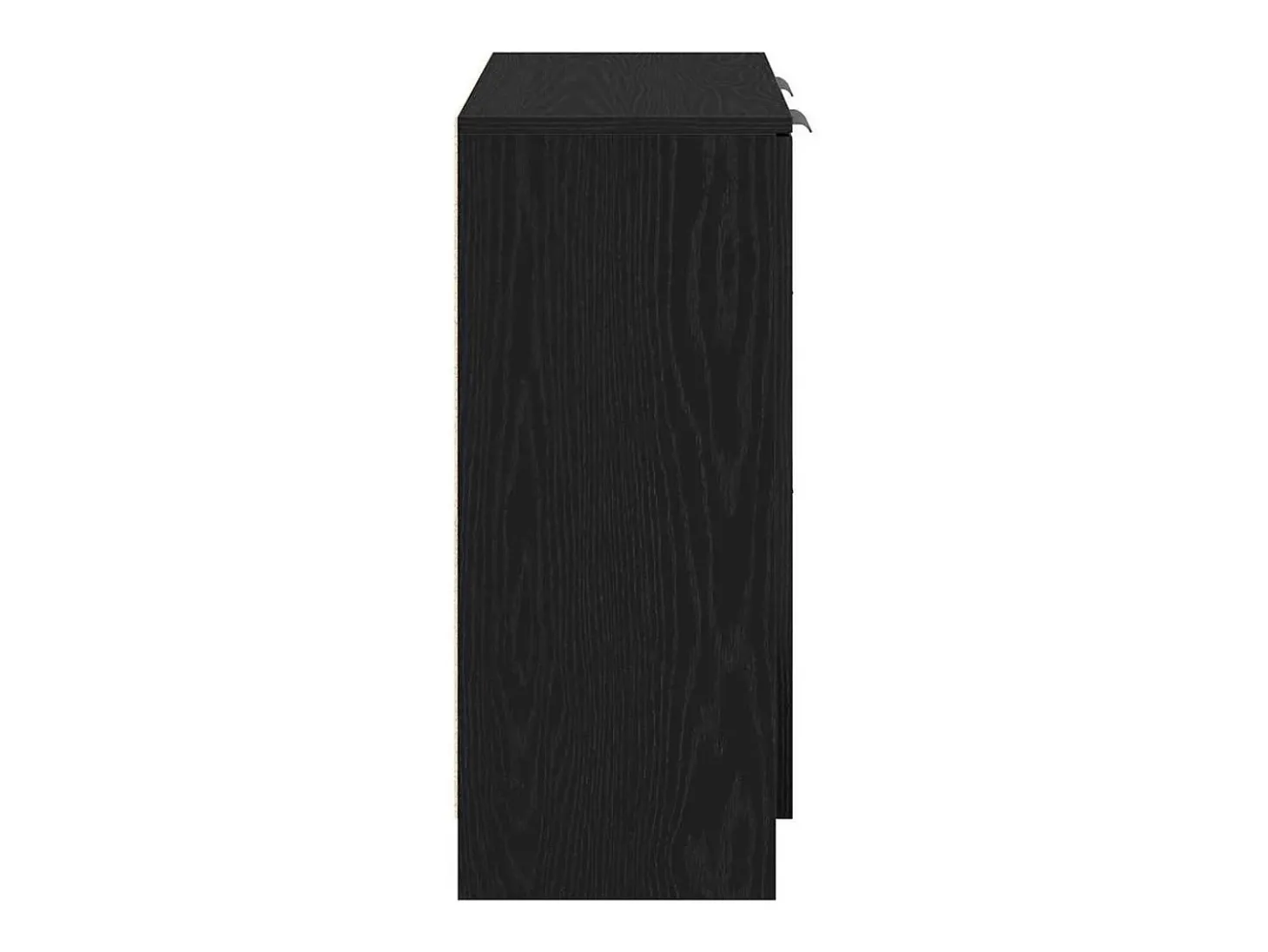 Vitrina con cajón Negro 60 x 30 x 70 cm Madera contrachapada