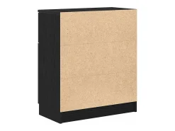 Vitrina con cajón Negro 60 x 30 x 70 cm Madera contrachapada