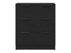 Vitrina con cajón Negro 60 x 30 x 70 cm Madera contrachapada
