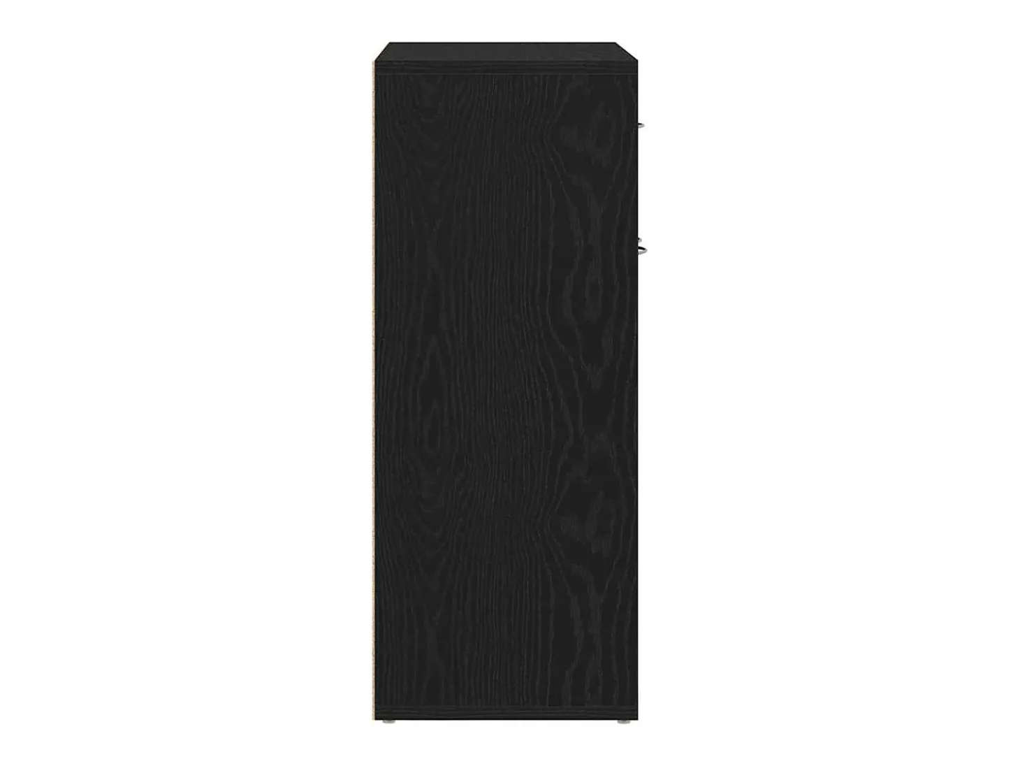 Vitrina con cajón Negro 60 x 30 x 75 cm Madera contrachapada
