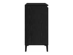 Vitrina con cajón Negro 104 x 35 x 70 cm Madera contrachapada