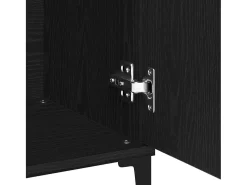 Vitrina con cajón Negro 104 x 35 x 70 cm Madera contrachapada