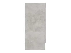 Vitrina de aglomerado gris hormigón 120x30,5x70 cm