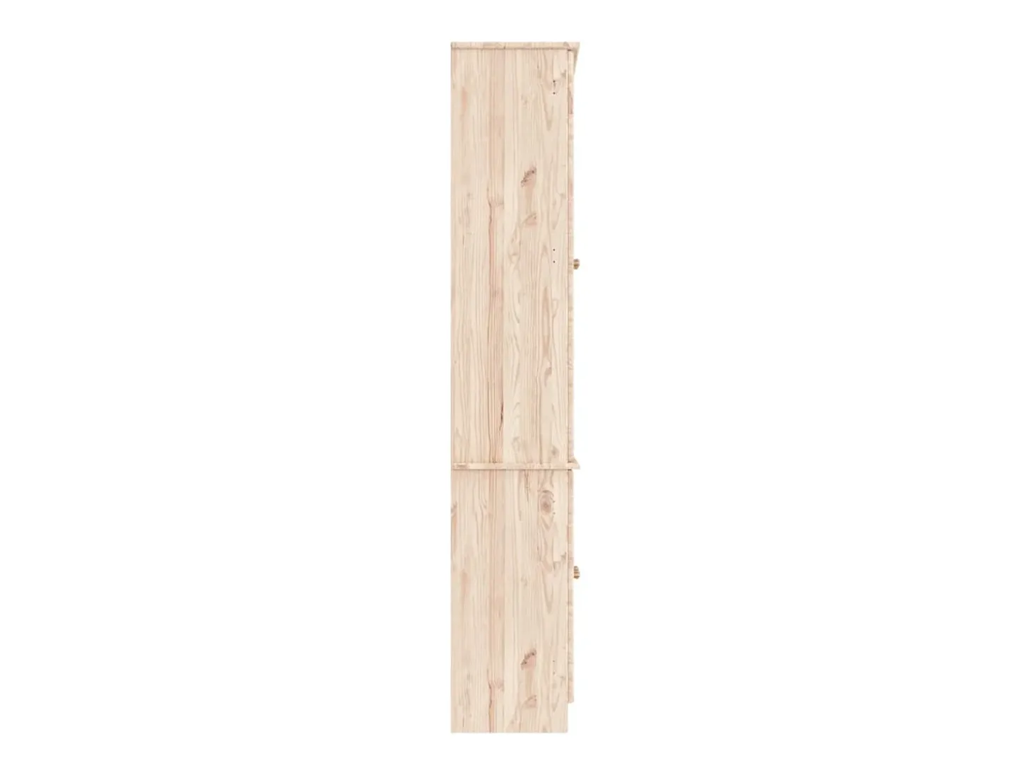 Vitrina de cristal ALTA 77x35x186,5 cm madera maciza de pino