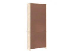 Vitrina de cristal ALTA 77x35x186,5 cm madera maciza de pino