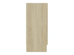 Vitrina de roble Sonoma 120x30,5x70 cm Madera de ingeniería