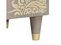 Vitrina Gris 38 x 33.5 x 160 cm Madera maciza de Mango