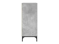 Vitrina Gris hormigón 79.5 x 33 x 82 cm Madera contrachapada
