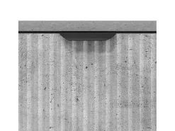 Vitrina Gris hormigón 79.5 x 33 x 82 cm Madera contrachapada