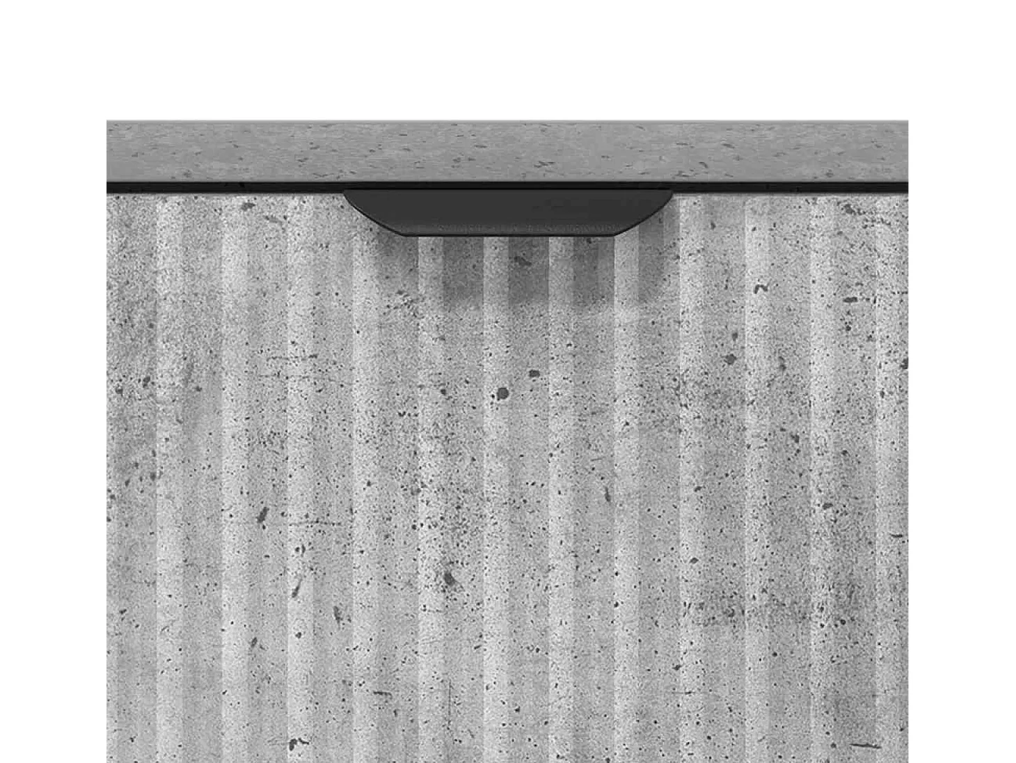 Vitrina Gris hormigón 79.5 x 33 x 82 cm Madera contrachapada