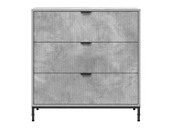 Vitrina Gris hormigón 79.5 x 33 x 82 cm Madera contrachapada