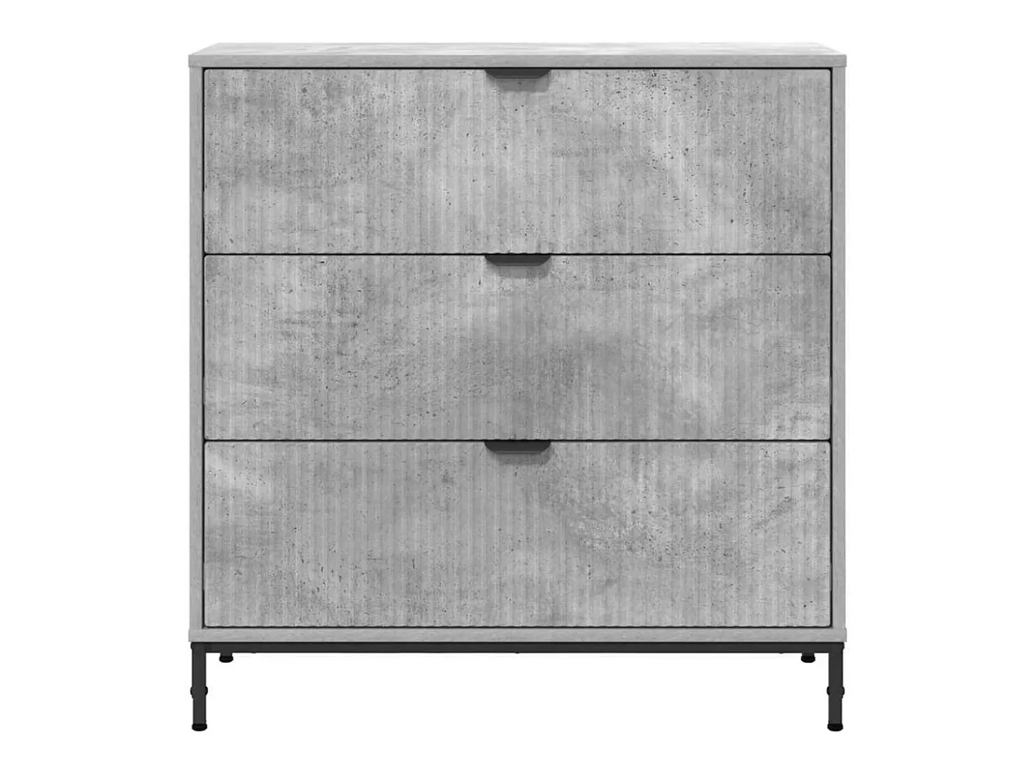 Vitrina Gris hormigón 79.5 x 33 x 82 cm Madera contrachapada