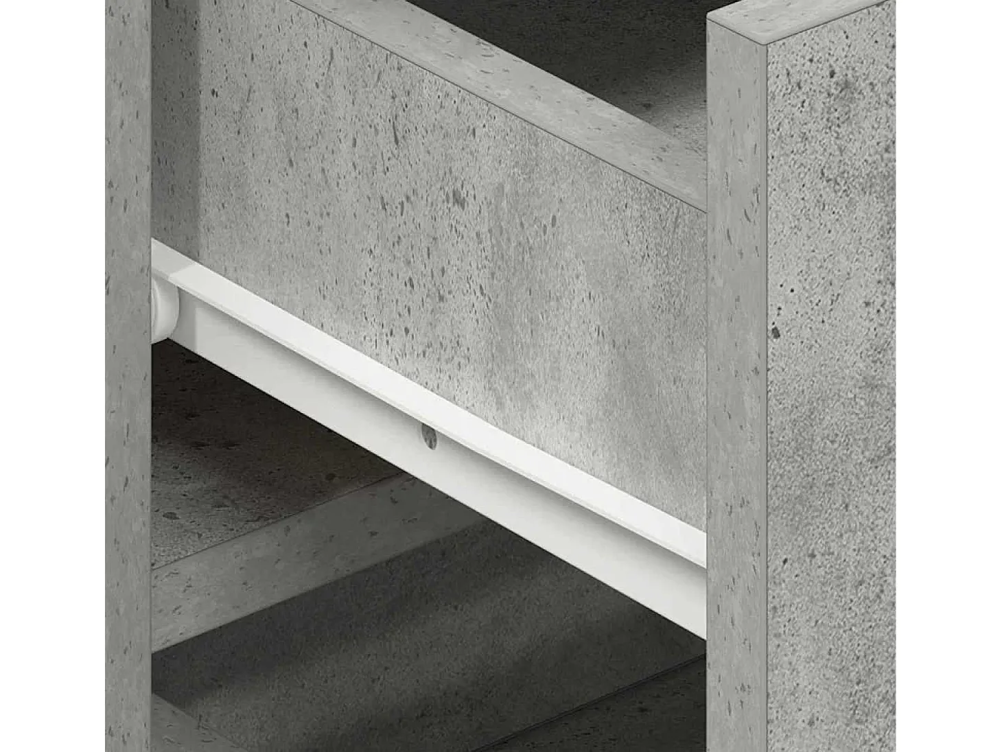 Vitrina Gris hormigón 120 x 36 x 69 cm Madera contrachapada