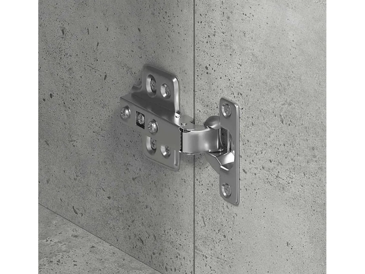 Vitrina Gris hormigón 120 x 36 x 69 cm Madera contrachapada