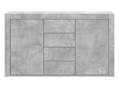 Vitrina Gris hormigón 120 x 36 x 69 cm Madera contrachapada