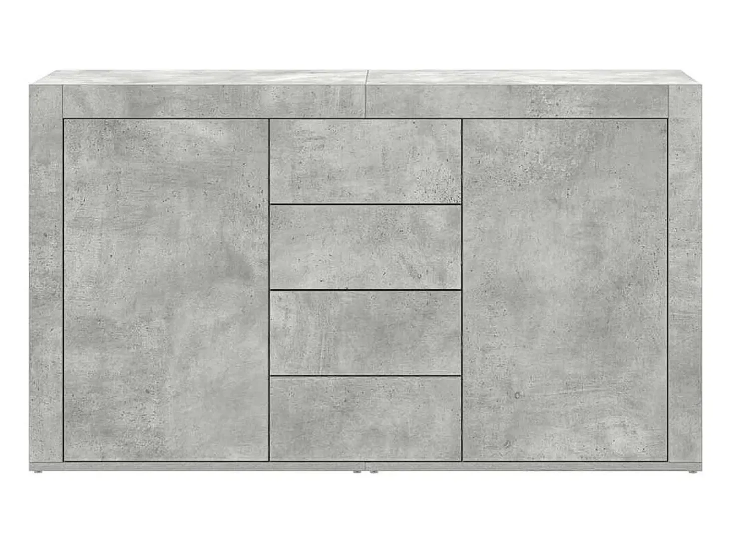 Vitrina Gris hormigón 120 x 36 x 69 cm Madera contrachapada