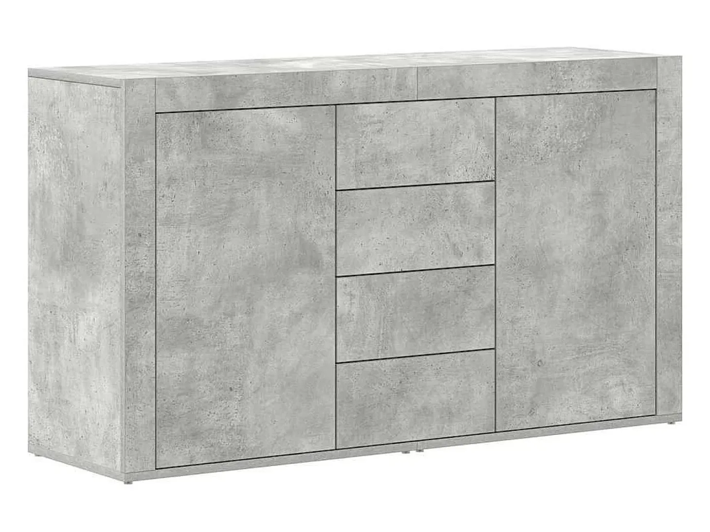 Vitrina Gris hormigón 120 x 36 x 69 cm Madera contrachapada