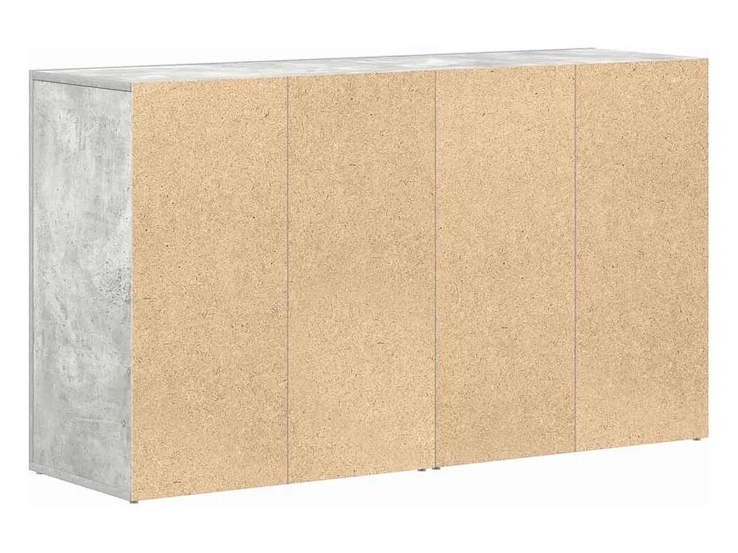 Vitrina Gris hormigón 120 x 36 x 69 cm Madera contrachapada