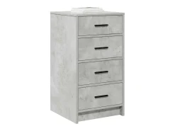 Vitrina Gris hormigón 40 x 41 x 75 cm Madera contrachapada