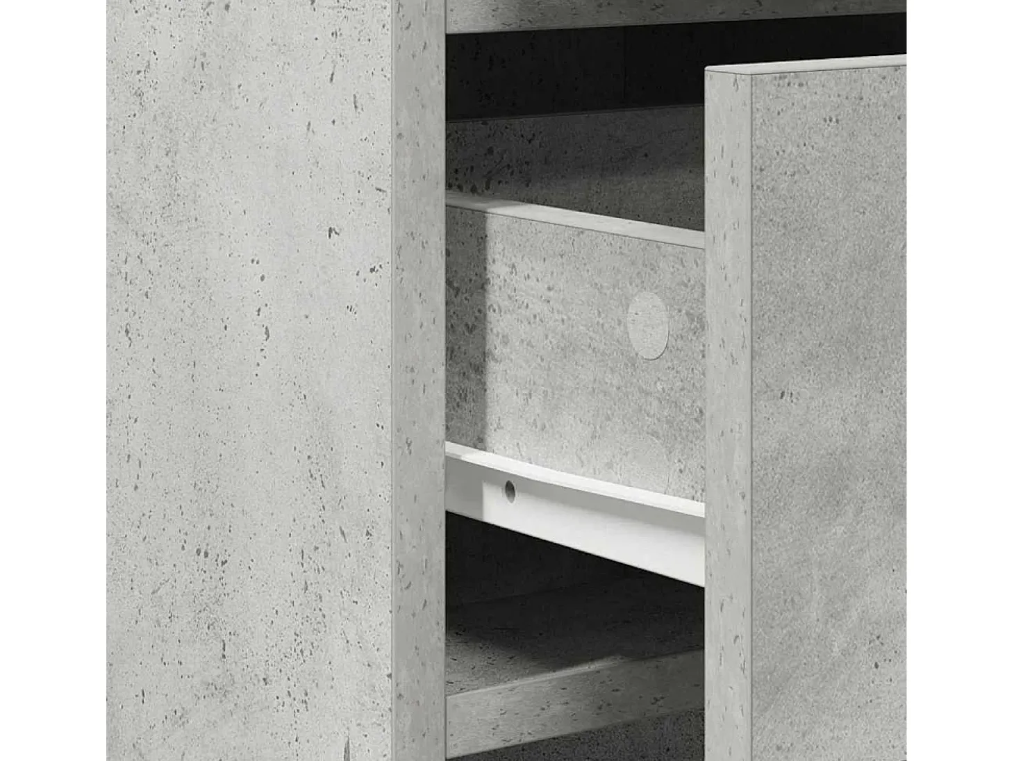 Vitrina Gris hormigón 40 x 41 x 75 cm Madera contrachapada
