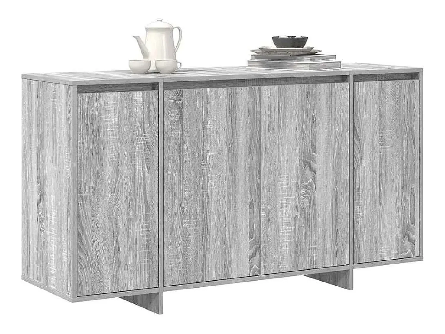 Vitrina Gris sonoma 135 x 41 x 69 cm Madera contrachapada
