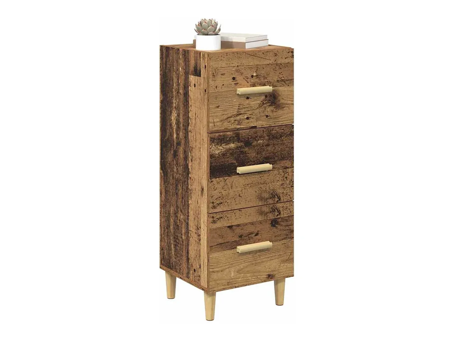 Vitrina Madera vieja 34.5 x 34 x 90 cm Madera contrachapada