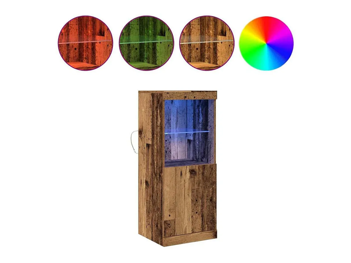 Vitrina Madera vieja 41 x 37 x 100 cm Madera contrachapada