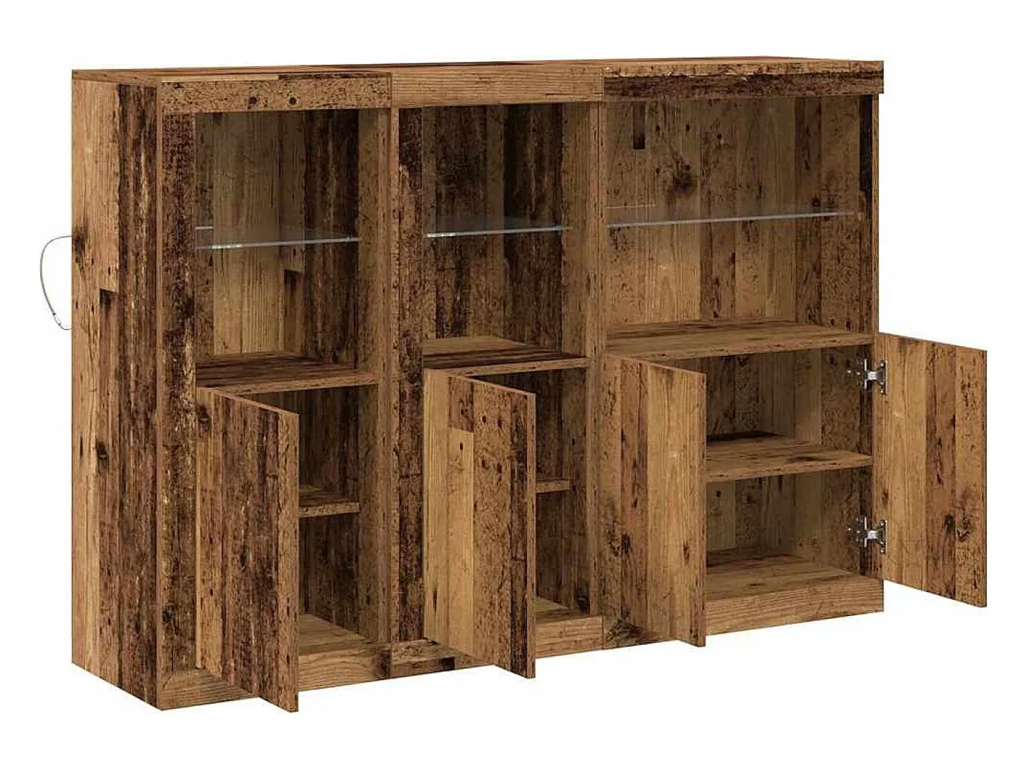 Vitrina Madera vieja 142.5 x 37 x 100 cm Madera contrachapada