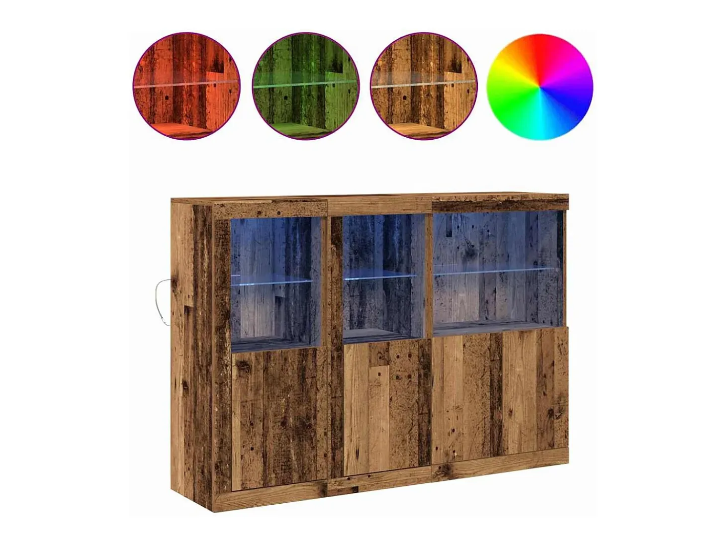 Vitrina Madera vieja 142.5 x 37 x 100 cm Madera contrachapada