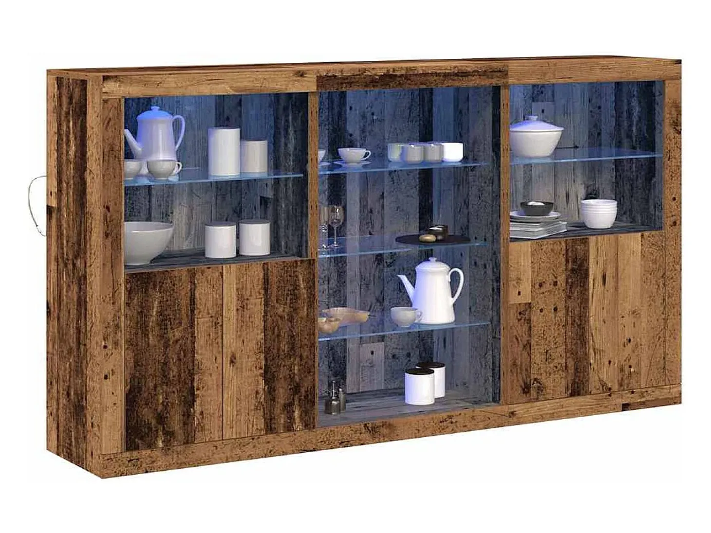 Vitrina Madera vieja 181.5 x 37 x 100 cm Madera contrachapada