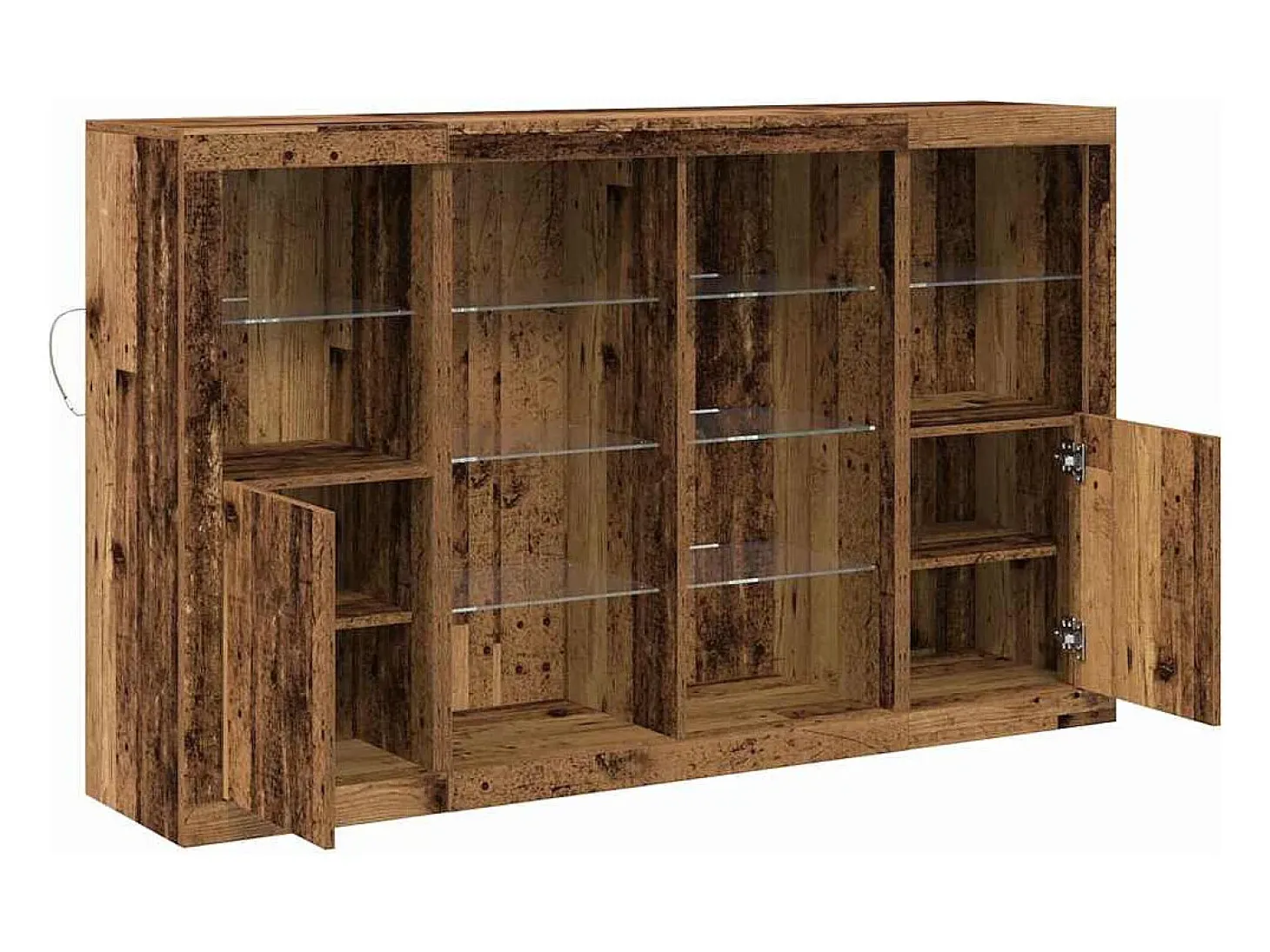 Vitrina Madera vieja 163 x 37 x 100 cm Madera contrachapada