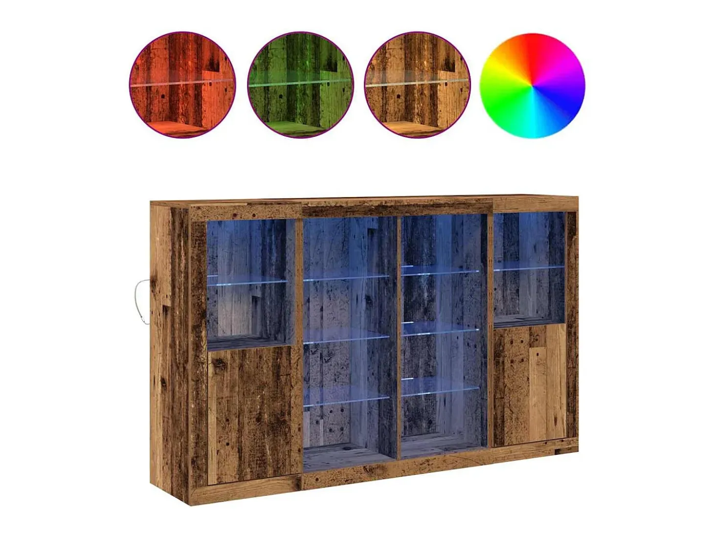 Vitrina Madera vieja 163 x 37 x 100 cm Madera contrachapada