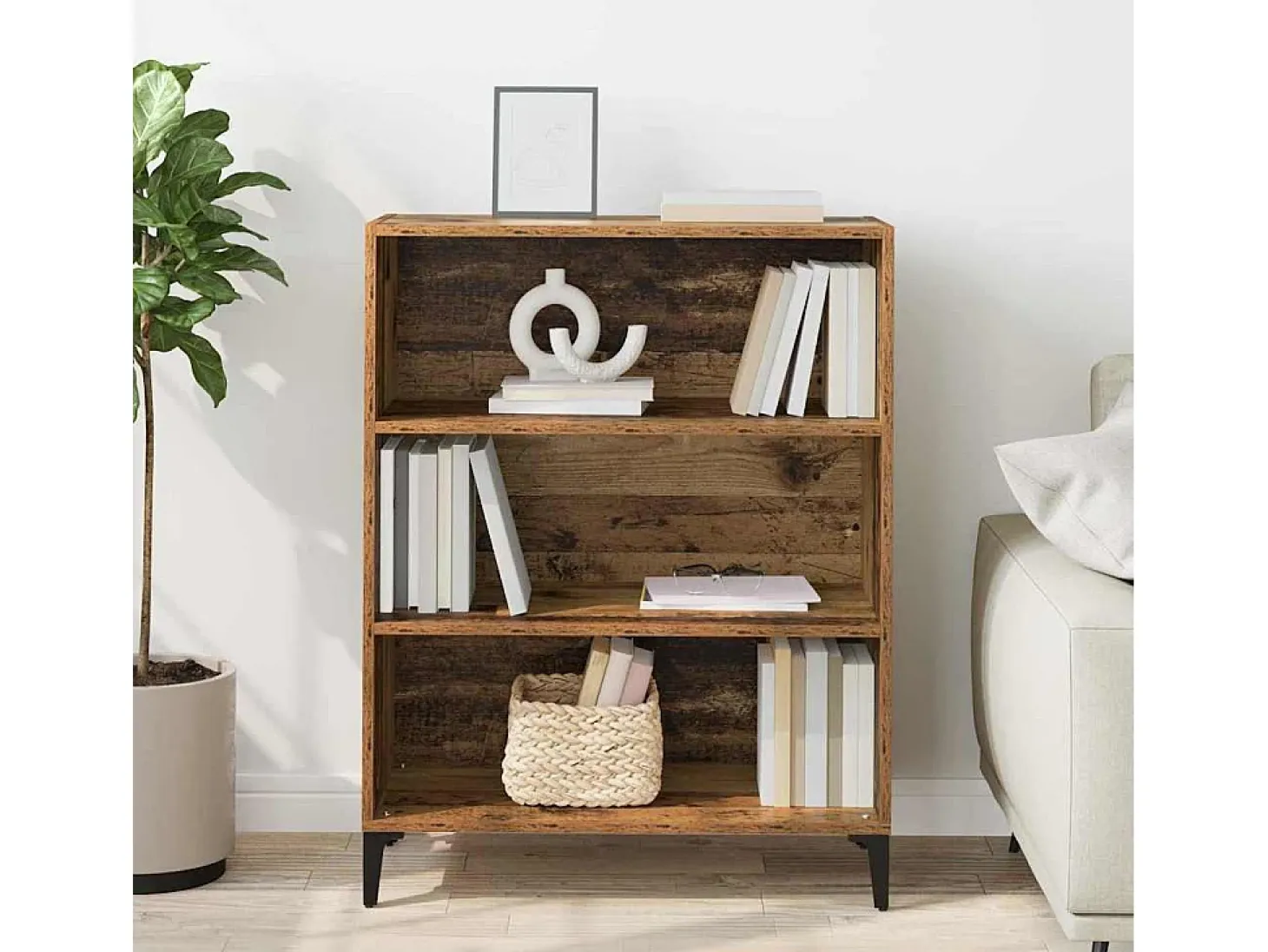 Vitrina Madera vieja 32.5 x 69.5 x 90 cm Madera contrachapada